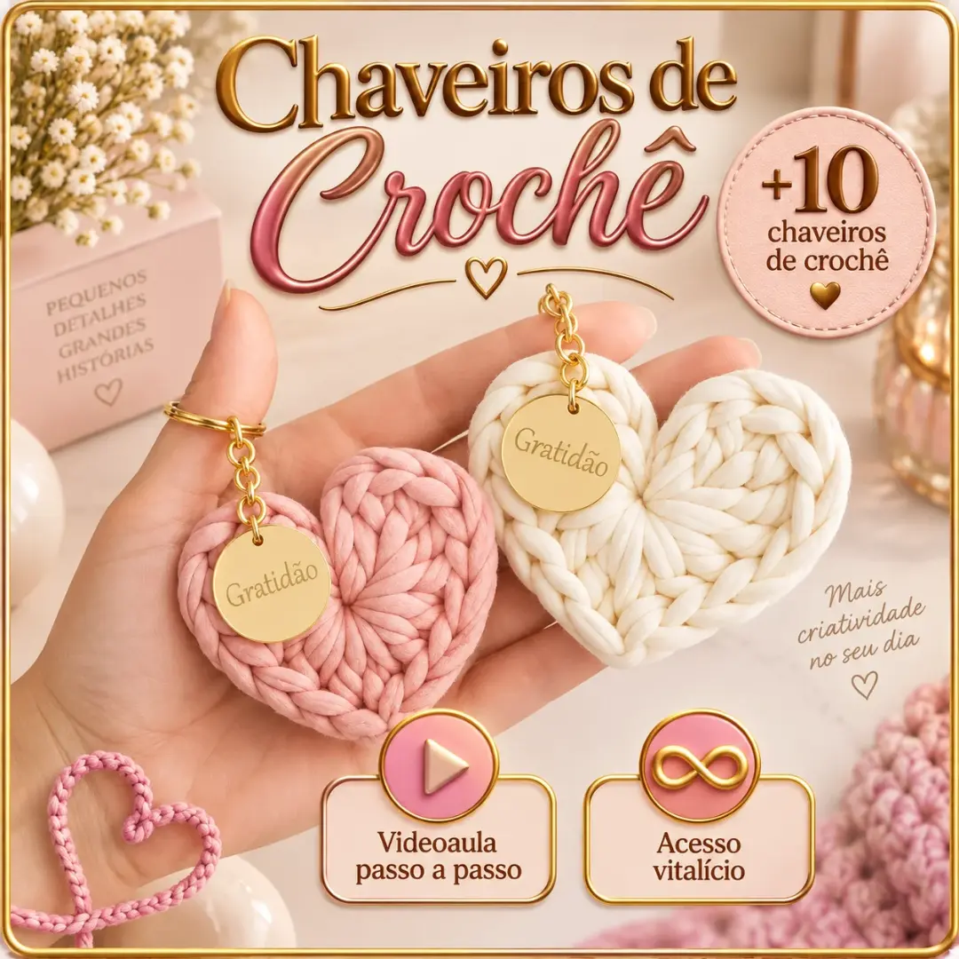 Capa do Chaveiros de Crochê