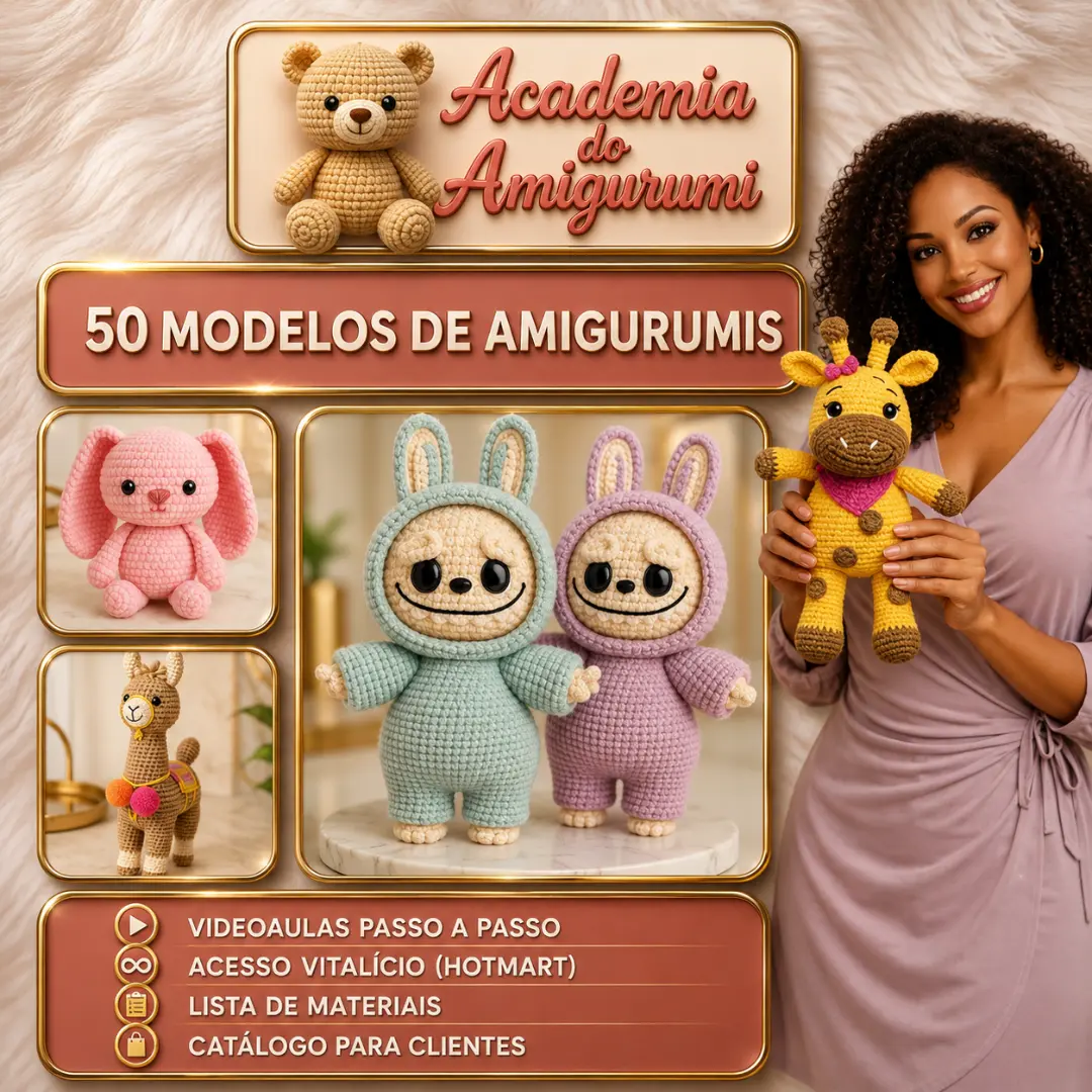Capa do Academia do Amigurumi