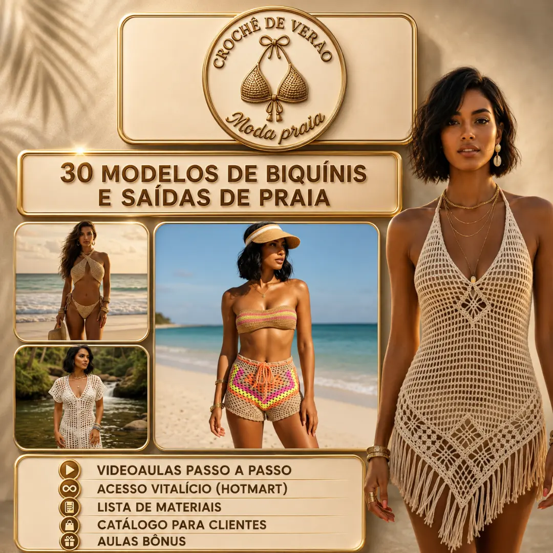 Capa do Crochê de Verão – Moda Praia